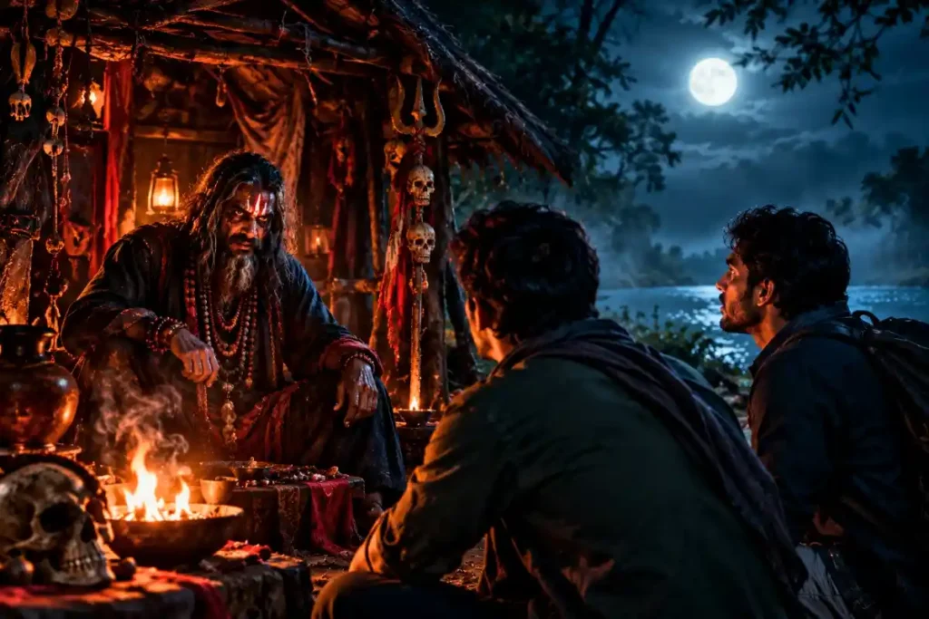 तांत्रिक की कुटिया में बैठे समीर और विकास की Bhoot Ki Kahani